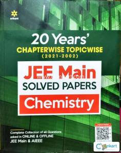 Arihant Chemistry Chapterwise 20 Years Papers for class 11-12