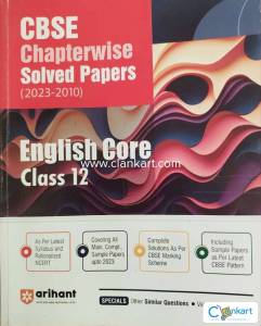 Arihant Class12 CBSE Chapterwise Solved Papers(2023-2010) English Core