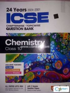 Arihant Class 10 Chemistry Questions Bank Topicwise of last 24 years