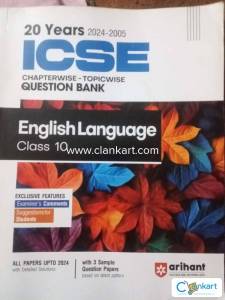 Arihant Class 10 English LangQuestions Bank Topicwise of last 20 years