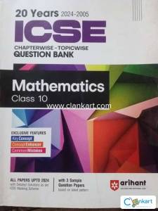 Arihant Class 10 Mathematics Questions Bank Topicwise of last 20 years