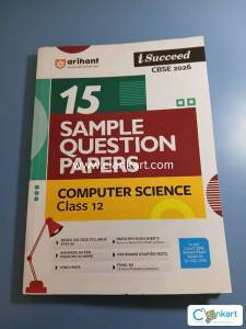 Arihant Computer Science Sample Question Papers for Class 12 CBSE 2026
