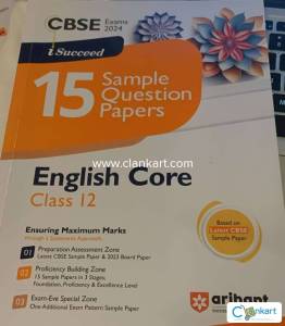 Arihant English Core CBSE Sample Paper Book for Class 12