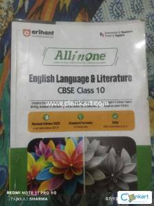Arihant English for class 10 All in one based on latest patern