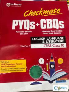 Arihant English language and literature class 10th CBSE PYQ + CBQs