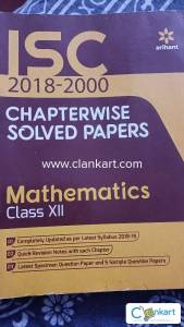 Arihant ISC 2018-2000 chapter wise solved paper for Mathematics