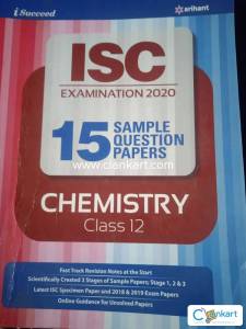 Arihant ISC CHEMISTRY 15 SAMPLE QUESTION PAPERS