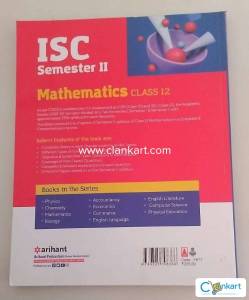 Arihant Mathematics Semester 2 for class 12