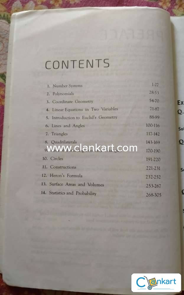 Buy Ncert Exemplar Problems Solutions Mathematics Class 9th Book In