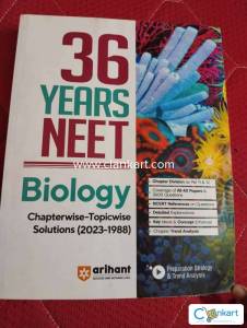 Arihant Neet biology previous year question booklet from 2023-1988