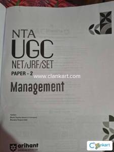 Arihant Net JRF Management paper 2