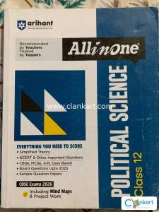 Arihant Political Science for class 12