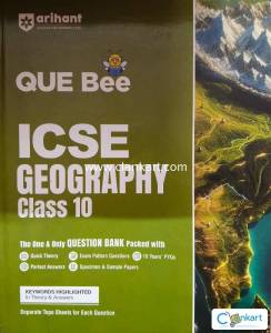 Arihant Publications ICSE Class 10th QUE Bee Geography Question Bank