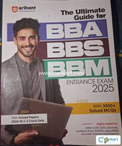 Arihant Ultimate guide for bba,bbs,bbm. Entrance exam