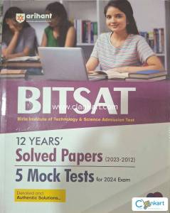 Arihant bitsat 12 years solved papers and 5 mock tests