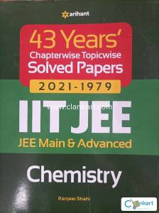 Arihant chemistry book for jee mains 43 years solved papers