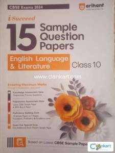 Arihant class 10th English 15 sample question paper