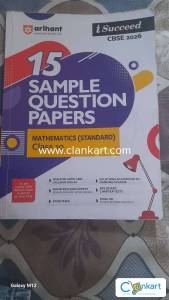 Arihant class 10th maths standard sample paper book