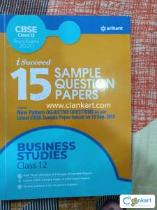 Arihant class 12 Business Studies 2020 sample paper