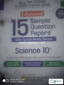 Arihant i succeed 15 sample paper science book