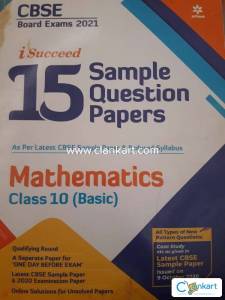 Arihant isucceed 15 Sample Question Paper Mathematics Class 10th Basic