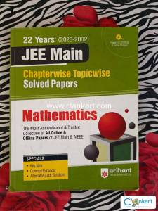 Arihant maths jee mains PYQs Chapterwise 22 years