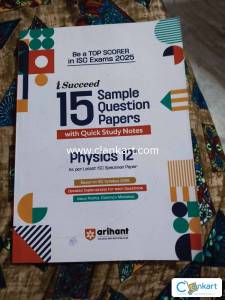 Arihant physics class 12 sample paper icse