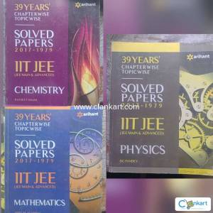Arihant previous year CHAPTERWISE TOPICWISE SOLVED PAPERS of all 3 sub