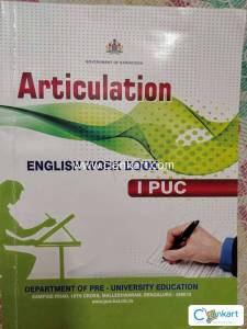Articulation english work book for class 1st puc