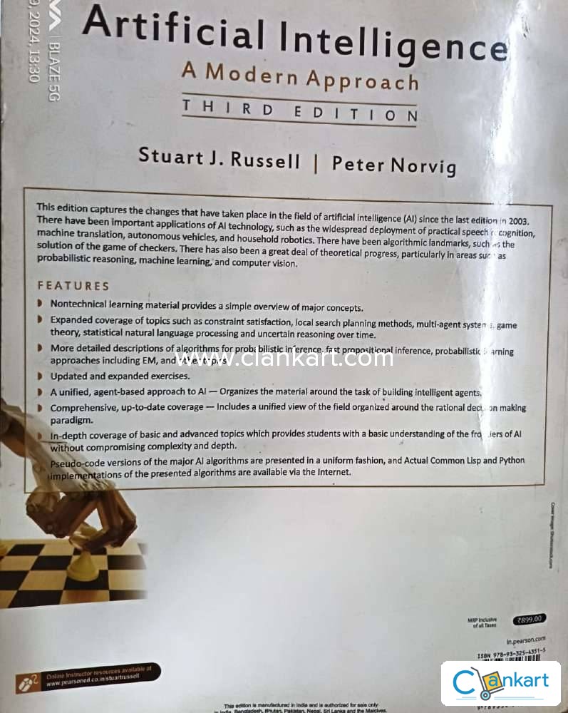 Buy Artificial Intelligence A Modern Approach Book In Excellent Buy artificial intelligence a modern approach book in excellent