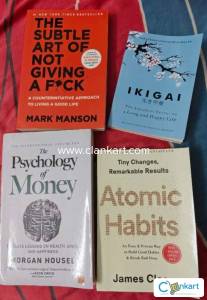 Atomic habits+ psychology of money+ ikigai+ subtle art