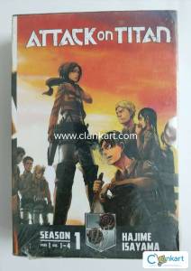 Attack on Titan Season 1 Part 1 Manga Box Set 1-4 (Attack on Titan Man