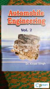 Automobile Engineering (Volume - 2)  Author(s) Dr. Kirpal Singh