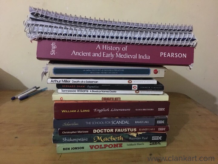 BAH English 1st sem books