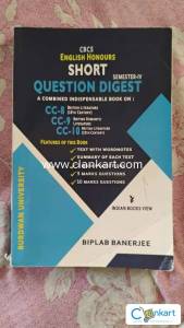 B.A. English Honours Burdwan University book of SEM-IV