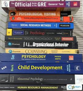 BA Psychology (H)  11 Course Books Pack and GRE Prep Book