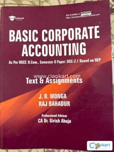 BCom accountancy book for 2nd semester