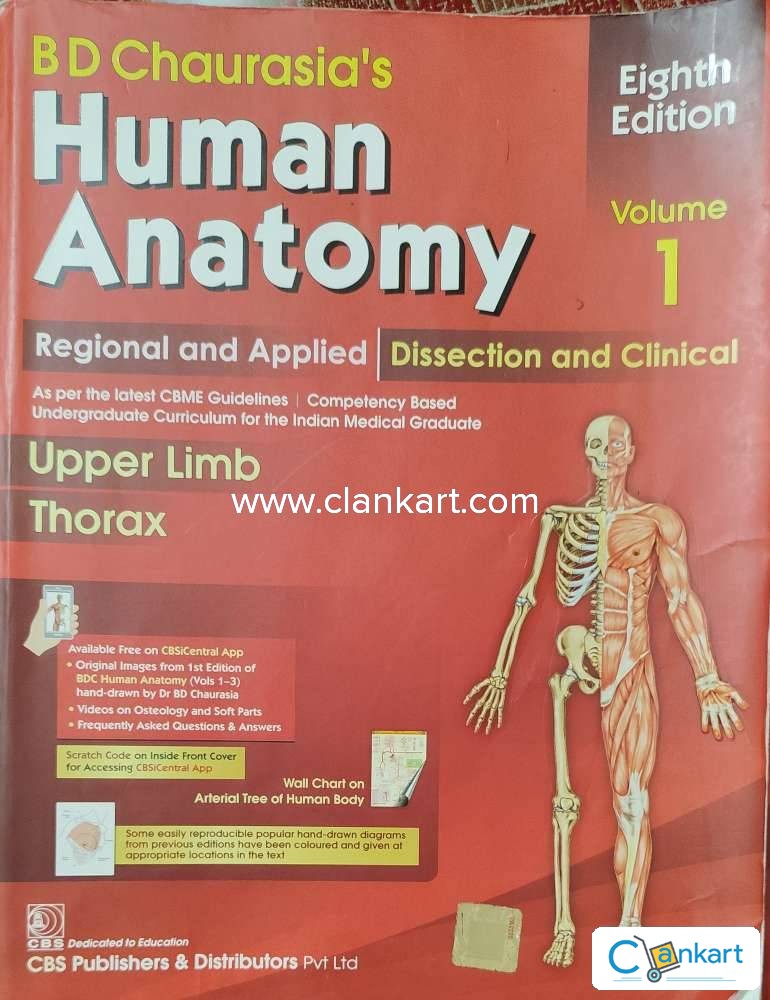 Buy 'Bd Chaurasia's Human Anatomy, Volume 1: Regional And Applied