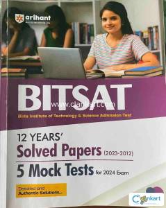 BITSAT Solved Papers 12 Years + 5 Mock Tests 2024
