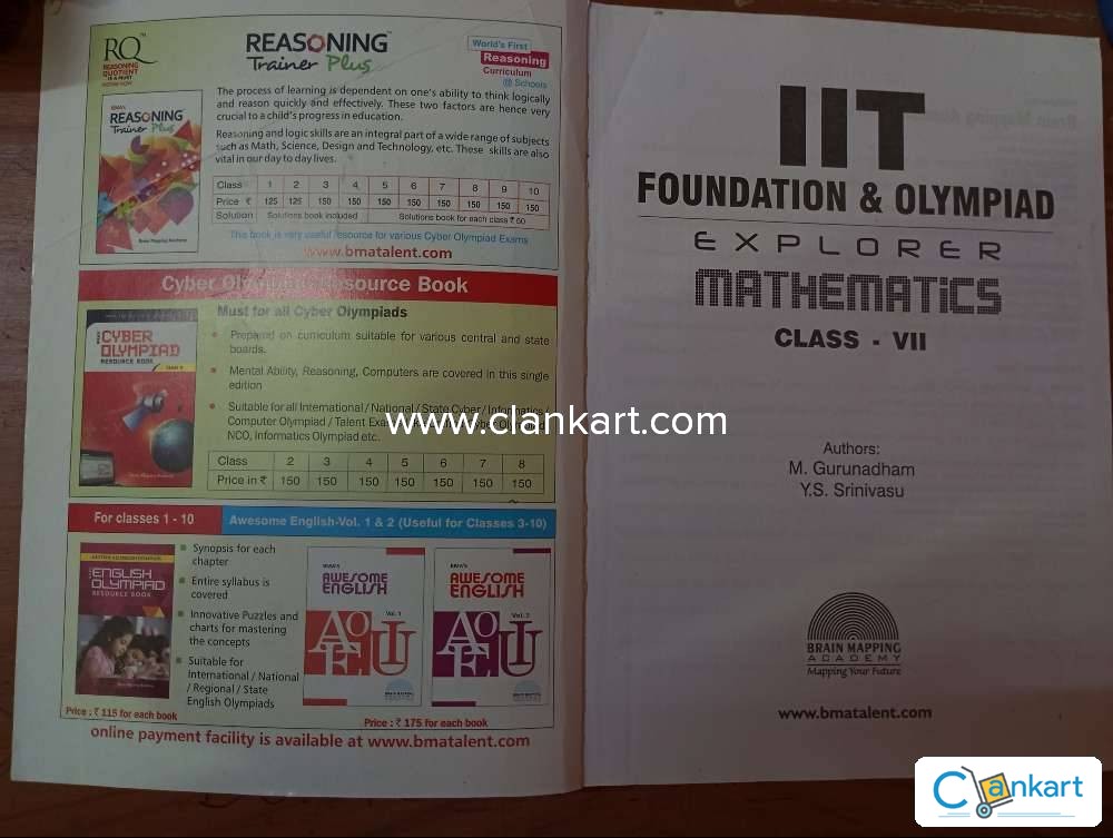 Buy iit foundation olympiad explorer class 7 maths book in