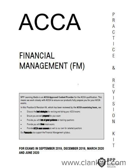 BPP Financial Management Study text valid upto 2020-Sale at half price