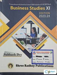 BUSINESS STUDIES (SET OF 2) SUBHASH DEY CLASS 11 XI 2023-24