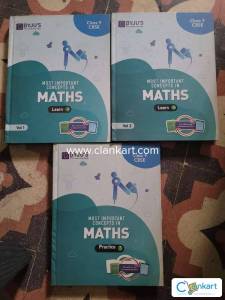 BYJUS CBSE CLASS 9 - MATHEMATICS (VOLUME 1&2+ Practice book).