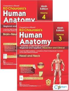 B D CHAURASIA'S HUMAN ANATOMY 7th Ed, 2 Volume Set (PB - 2018)