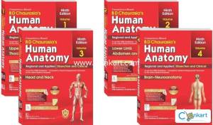 B D CHAURASIA'S HUMAN ANATOMY 7th Ed, 4 Volume Set (PB - 2018)