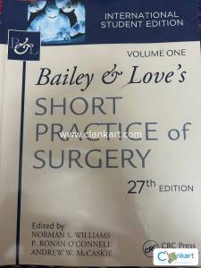 Bailey and Love - MBBS GEN. Surgery Textbook Vol I (27th Ed)