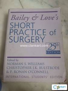 Bailey and love short practice surgery 25th edition for mbbs and MS
