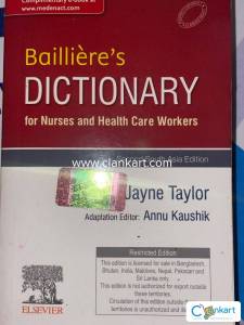 Baillieres Dictionary for nurses and health care workers