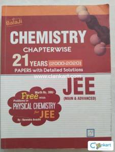 Balaji chemistry chapterwise  21 years papers with detailed solutions