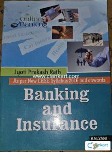 This is  CHSE class-XI  book , This Book name- Banking And Insurance